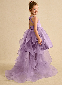Azazie Julietta vestidos de niña de las flores Vestido de Glicinia de Tul de Princesa con Convertible image6