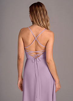 Azazie Mei Brautjungfernkleider A-Linie Chiffon Kleid Blauregen image2