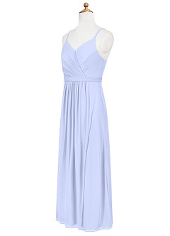 Azazie Luxy Junior Lavender Pleated Mesh Dress image8