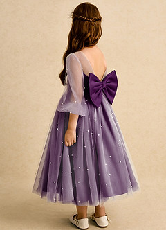 Azazie Trudy Robe Demoiselle D'honneur Fillette Robe Princesse en Tulle Encolure en Forme de Cœur Grain De Raisin image7