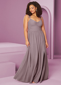 Barbie ♥ Azazie Bridesmaid Dresses Dusk A-Line Pleated Chiffon Dress image11