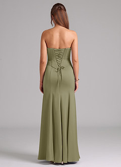 Azazie Ximena Bridesmaid Dresses Pistachio Mermaid Corset Stretch Satin Convertible Dress image6
