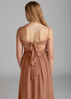 Azazie Zeya Junior Bronzer A-Line Chiffon Dress image2