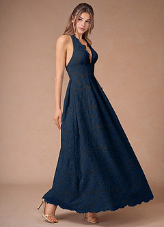 Solenne Navy Maxi Dress image6