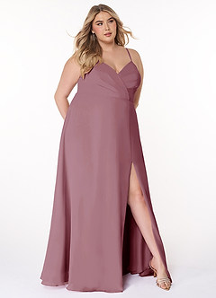 Azazie Everleigh Bridesmaid Dresses Vintage Mauve A-Line Sweetheart Pleated Chiffon Dress image8