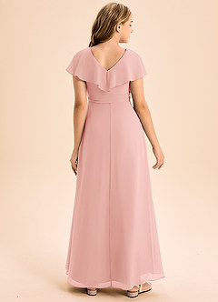 Azazie Lainey Junior Rosette A-Line with Pockets Chiffon Dress image2