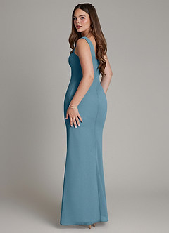 Azazie Hadley Bridesmaid Dresses Bermuda Mermaid Pleated Chiffon Dress image5