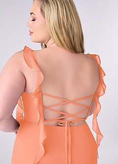Barbie ♥ Azazie Bridesmaid Dresses Sunset Mermaid Corset Chiffon Dress image10
