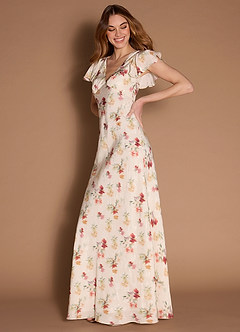 Zaria Cream Multi Maxi Dress image1
