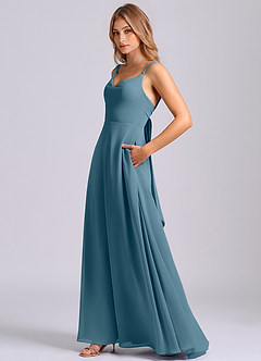 Azazie Beatrice Bridesmaid Dresses Bermuda A-Line Sweetheart Neckline Chiffon Dress image5