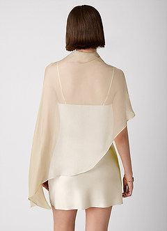 Crystle White Alabaster 100% Washable Silk Mini Dress image5