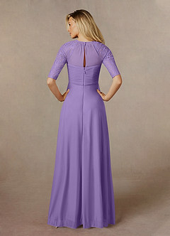Azazie Raelyn Mother of the Bride Dresses Tahiti A-Line Lace Mesh Dress image7