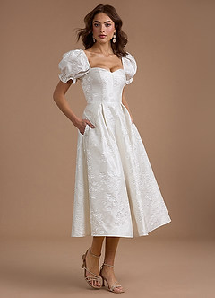 Charly Ivory Pearl Midi Dress image6