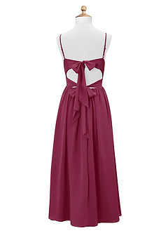 Azazie Zeya Junior Mulberry A-Line Chiffon Dress image8