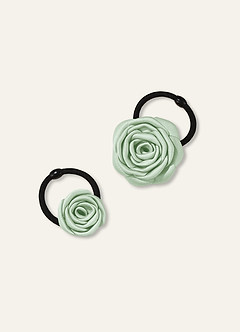 front Darling Poise Elfenbeinblumen 2-teiliges Haargummi-Set