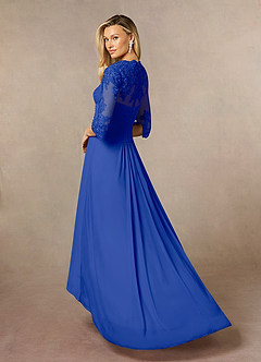 Azazie Anne Mother of the Bride Dresses Royal Blue Sheath Sweetheart Sequins Lace Dress image8