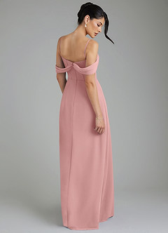 Azazie Cece Bridesmaid Dresses Dusty Rose A-Line Off the Shoulder Chiffon Dress image9
