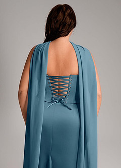 Azazie Sorrel Bridesmaid Dresses Bermuda Mermaid Strapless Stretch Satin Convertible Dress image14