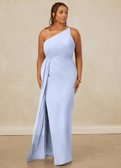 Christian Siriano Bridal for Azazie 1003 Robes de demoiselle d'honneur Robe Fourreau en Mousseline de soie Ue épaule Eis image10
