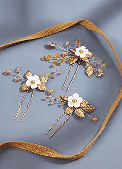 front Blossom Beauty Hair Pins