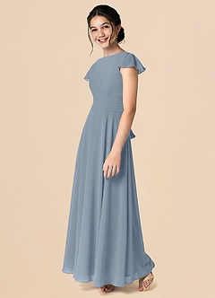 Azazie Payton Twilight A-Line Bow Chiffon Dress image5