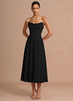 Robe Midi Noir Gabriela image5