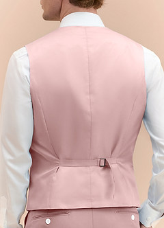 front James Dusty Rose Structured Stretch Suit Vest