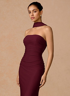 Zora Merlot Maxi Dress image5