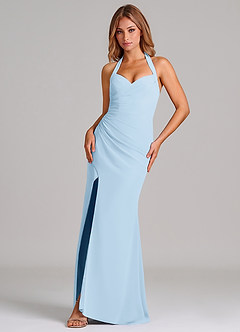 Azazie Emeria Suknie dla druhen Syrena Dekolt w kształcie serca Szyfon Do ziemi Sukienka image1