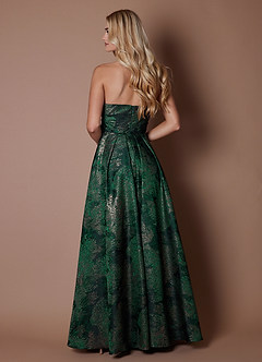 Daiane Emerald Gold Gown image2