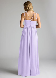 Azazie Emree Brautjungfernkleider für Schwangere A-Linie Chiffon Bodenlänge Kleid image4