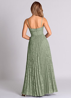 Azazie Mariana Bridesmaid Dresses Agave A-Line Strapless Floral Burnout Convertible Dress image8