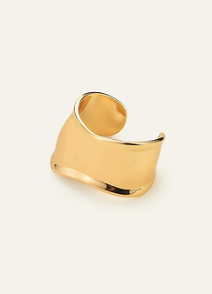 front Pulsera tipo brazalete de metal fundido