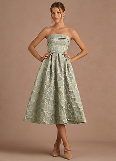 Desiree Blue Midi Dress image3