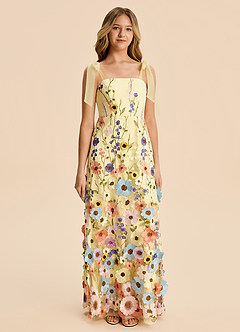 front Azazie Leigh Junior Formal Dress