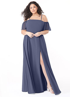 Azazie Sue Bridesmaid Dresses Stormy A-Line Off the Shoulder Chiffon Convertible Dress image6