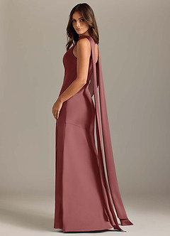 Azazie Kinsley Brautjungfernkleider Meerjungfrau-Linie Seitliche Cut-Outs Stretch-Satin Kleid Amethyst image6