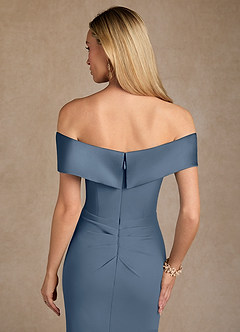 Azazie Laredo Mother of the Bride Dresses Twilight Mermaid Off the Shoulder Stretch Crepe Dress image8