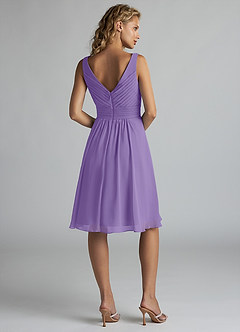 Azazie Grace Brautjungfernkleider A-Linie Plissee Chiffon Kleid Tahiti image2