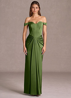 Vestido Verde Oliva Largo Lorelei image3