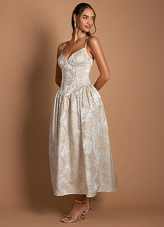 Tommi Vintage Champagne Maxi Dress image9
