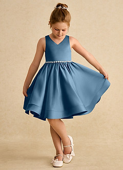 Azazie Julietta vestidos de niña de las flores Vestido de Bermudas de Tul de Princesa con Convertible image4