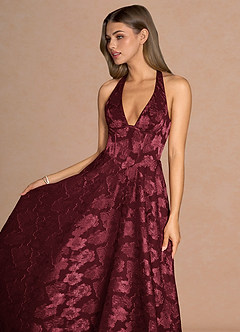 Isabeau Wine Maxi Dress image5