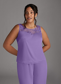 Azazie Frances Mother of the Bride Dresses Tahiti Jumpsuit/Pantsuit Scoop Mesh Dress image10