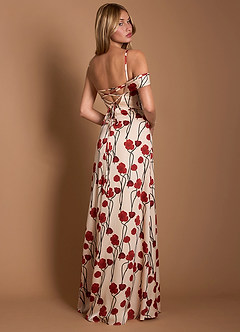 Leodis Red Poppy Maxi Dress image6