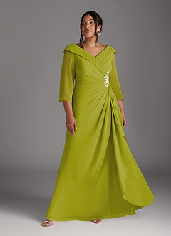Azazie Jaycee Abiti per la Madre della Sposa Abito A-Line in Chiffon Citronella image9