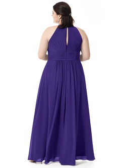Azazie Bonnie Bridesmaid Dresses Regency A-Line Keyhole Ruched Chiffon Dress image27