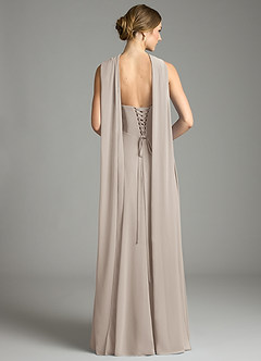 Azazie Ayla Abiti da Damigella Abito A-Line in Chiffon Scollo a Cuore Gelo image9