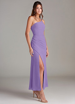 Azazie Eren Bridesmaid Dresses Tahiti Mermaid One Shoulder Chiffon Dress image4