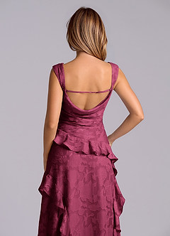 Azazie Sloane Vestidos de madrinha de casamento Vestido Amora de Esgotamento Floral de Linha A com Decote Coração image7